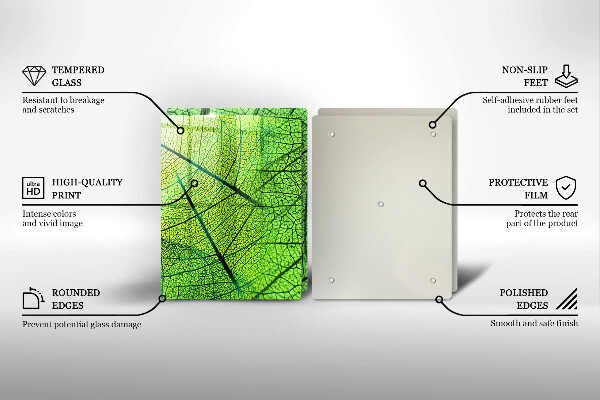 Tábua para cozinha Natureza das nervuras das folhas
