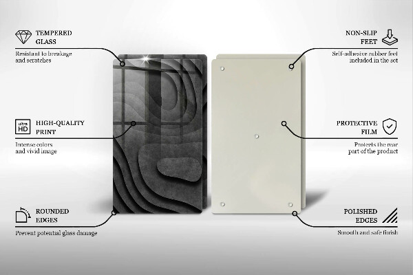 Tábua para cozinha Formas de pedra 3D