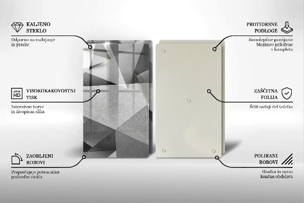 Tábua para corte Abstração concreta nítida