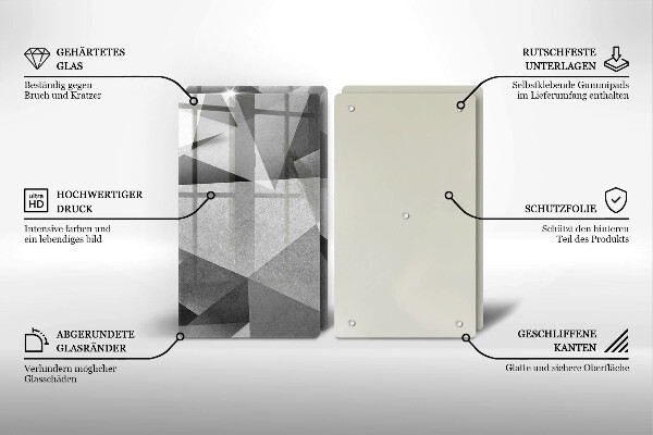 Tábua para corte Abstração concreta nítida