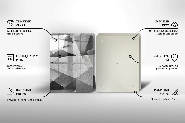 Tábua para corte Abstração concreta nítida