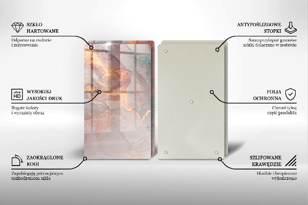 Tábua corte Mármore com ouro