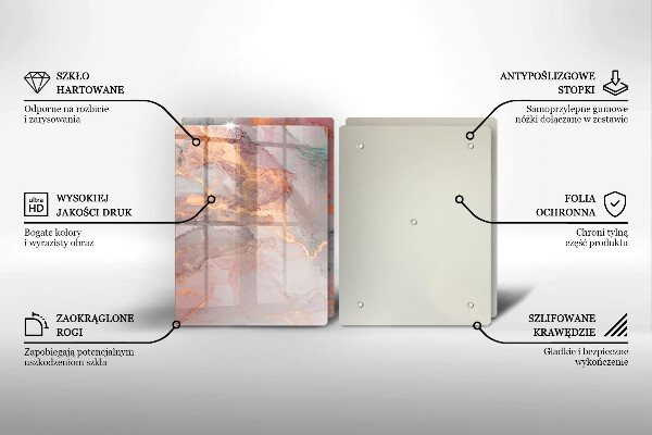 Tábua corte Mármore com ouro