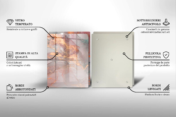 Tábua corte Mármore com ouro