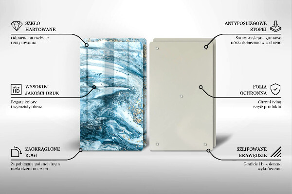 Tábua de cortar Estrutura com ouro