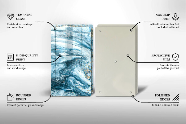 Tábua de cortar Estrutura com ouro