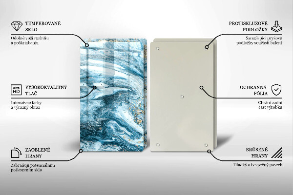 Tábua de cortar Estrutura com ouro