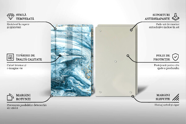 Tábua de cortar Estrutura com ouro