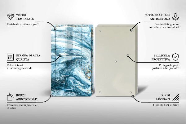 Tábua de cortar Estrutura com ouro