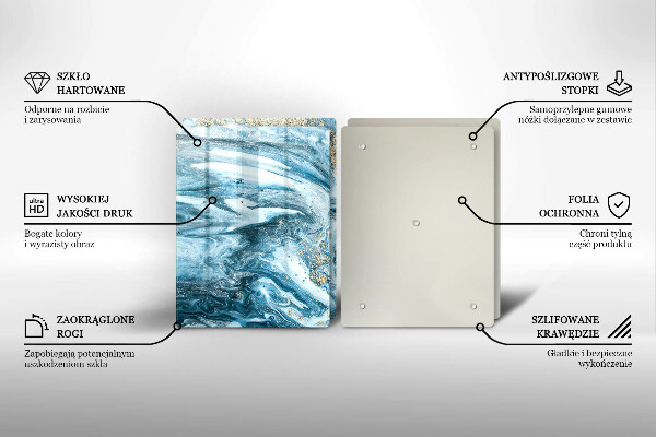 Tábua de cortar Estrutura com ouro