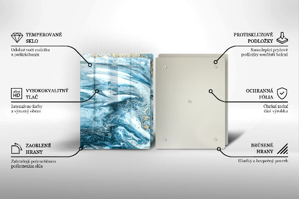 Tábua de cortar Estrutura com ouro