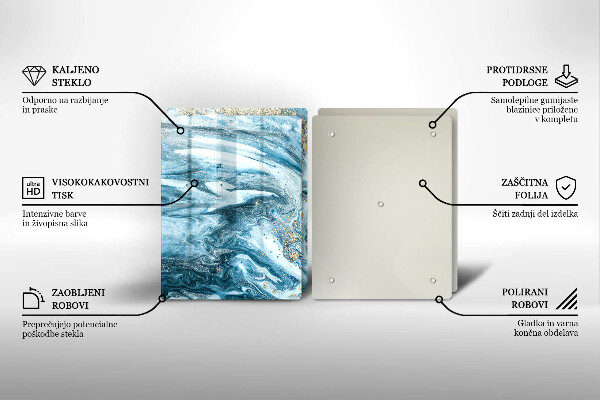 Tábua de cortar Estrutura com ouro