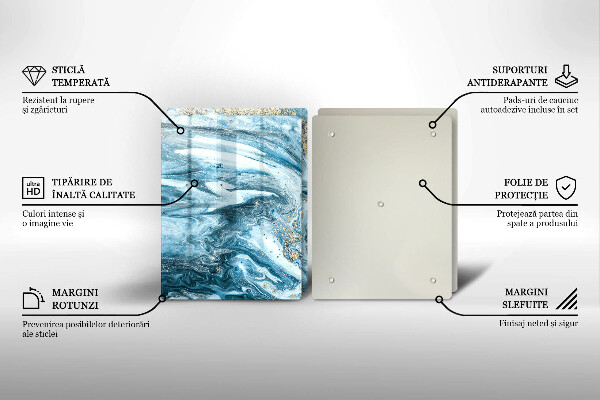 Tábua de cortar Estrutura com ouro