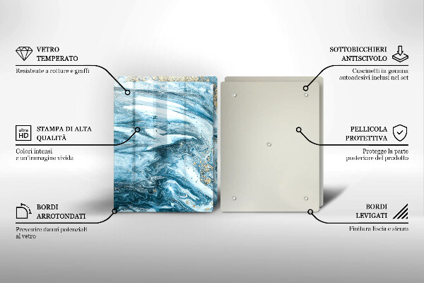 Tábua de cortar Estrutura com ouro
