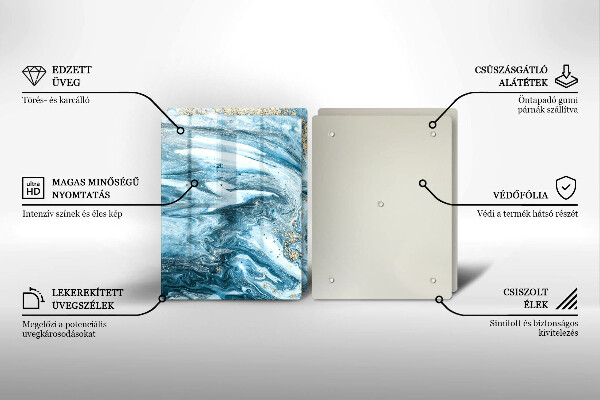 Tábua de cortar Estrutura com ouro