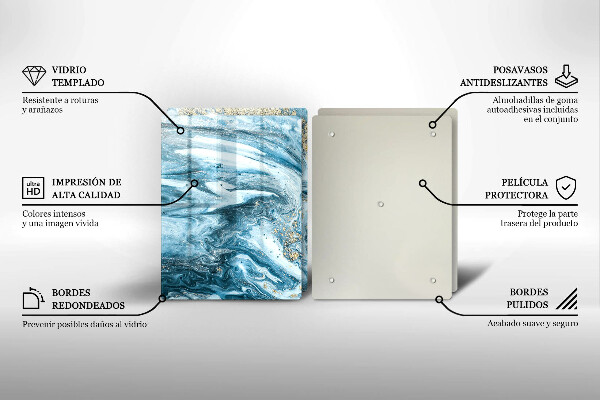 Tábua de cortar Estrutura com ouro