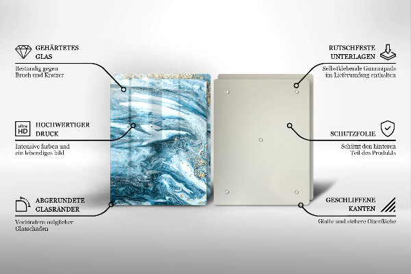 Tábua de cortar Estrutura com ouro