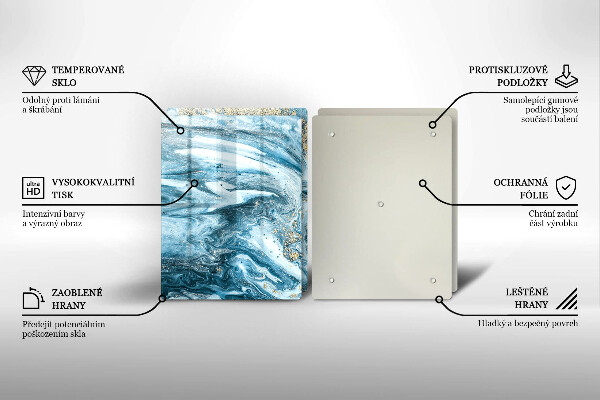 Tábua de cortar Estrutura com ouro