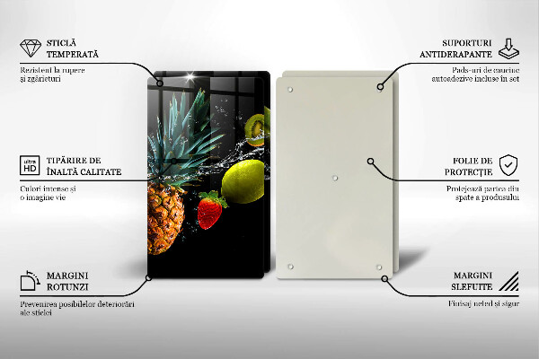 Tábua de corte Fruta na água