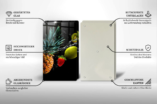 Tábua de corte Fruta na água