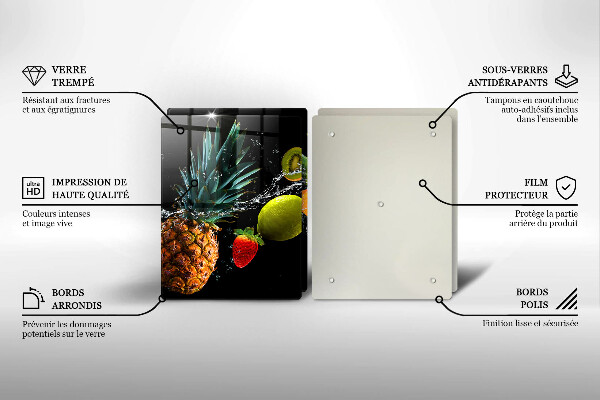 Tábua de corte Fruta na água