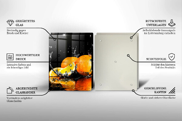 Tábua de cortar Fruta laranja suculenta