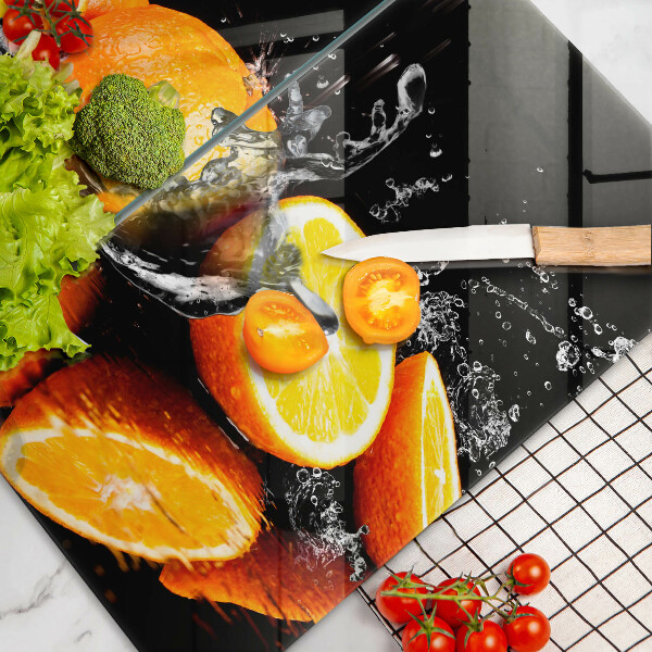 Tábua de cortar Fruta laranja suculenta