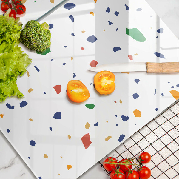 Tábua de corte de vidro Grés colorido