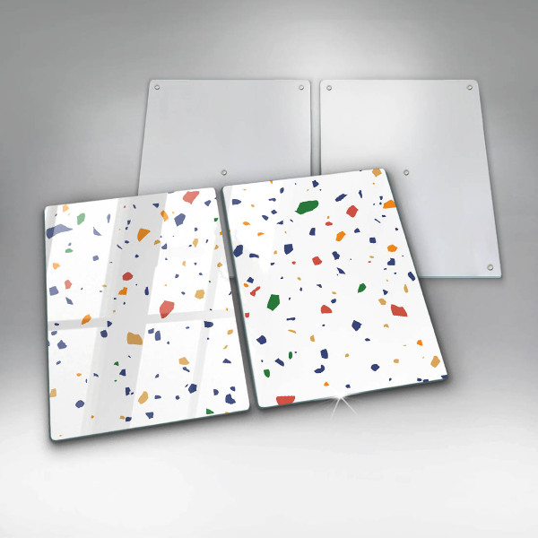 Tábua de corte de vidro Grés colorido