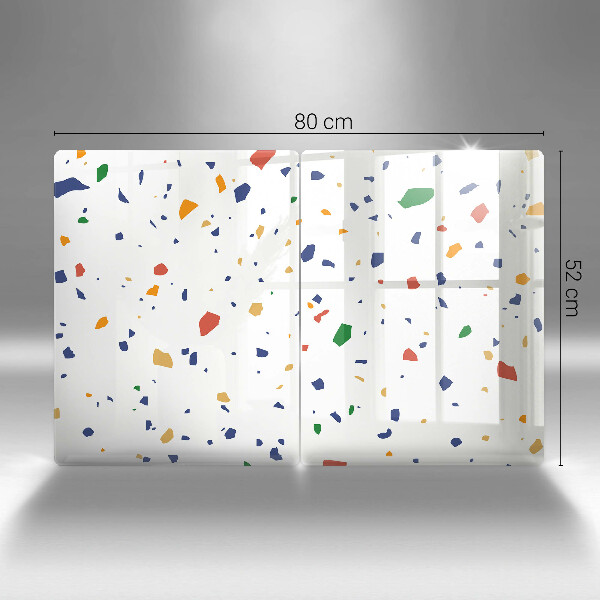 Tábua de corte de vidro Grés colorido