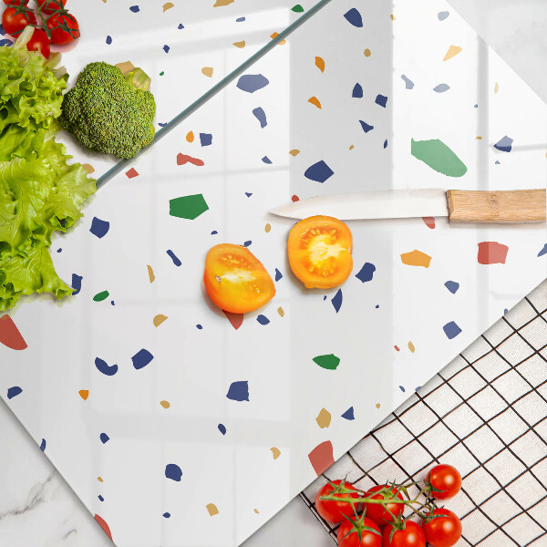 Tábua de corte de vidro Grés colorido