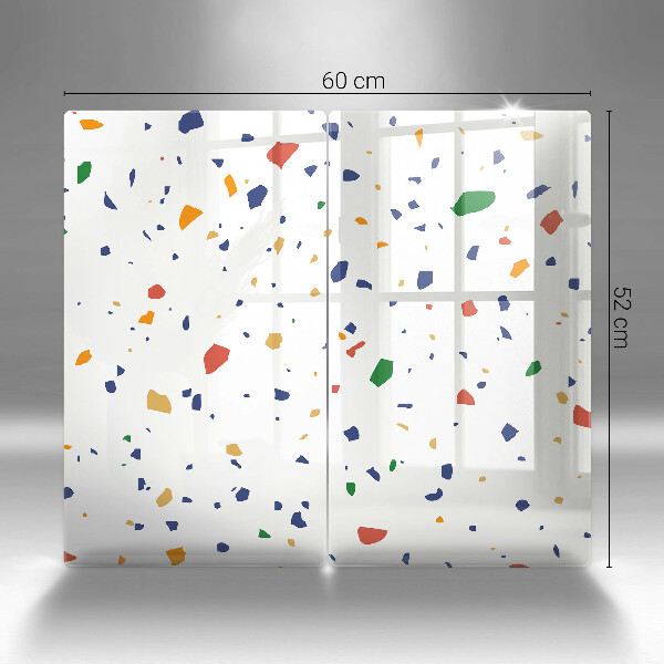 Tábua de corte de vidro Grés colorido