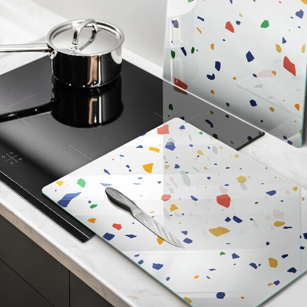 Tábua de corte de vidro Grés colorido