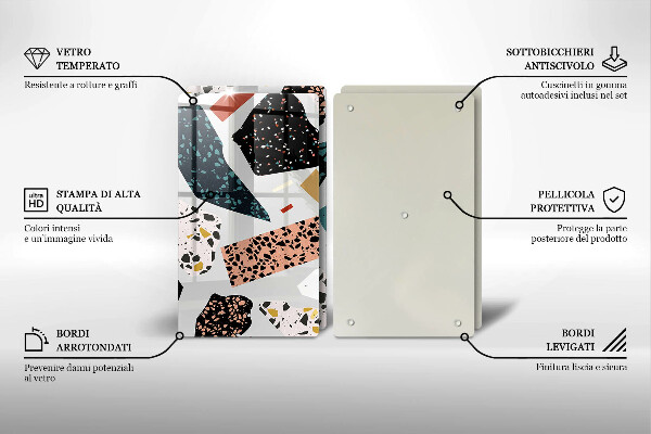 Tábua para corte Pedra de porcelana