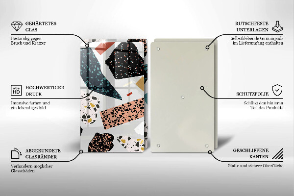 Tábua para corte Pedra de porcelana