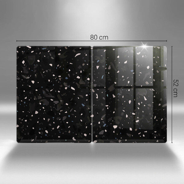Tábua de vidro Grés escuro
