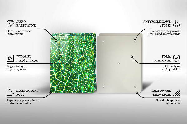 Tábua de cortar alimentos Estrutura da folha