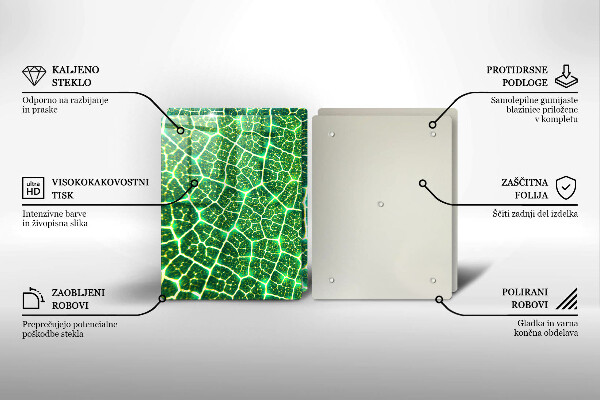 Tábua de cortar alimentos Estrutura da folha