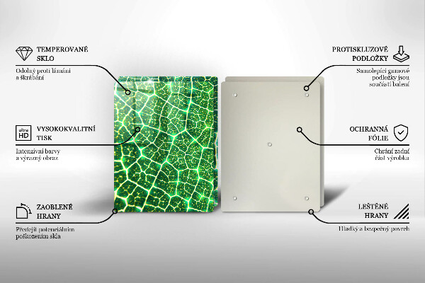 Tábua de cortar alimentos Estrutura da folha