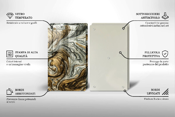 Tábua de cortar Abstração rica