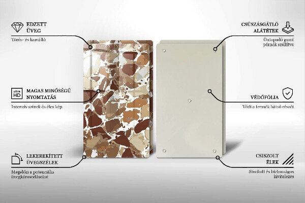 Tábua de corte Pontos decorativos de pedra