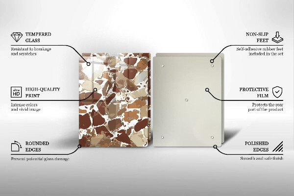 Tábua de corte Pontos decorativos de pedra