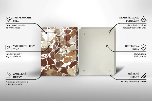 Tábua de corte Pontos decorativos de pedra