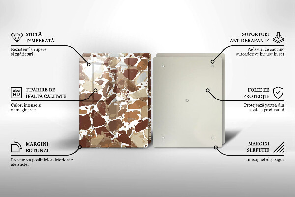 Tábua de corte Pontos decorativos de pedra