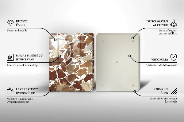 Tábua de corte Pontos decorativos de pedra