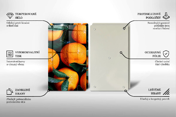 Tábua cozinha Laranjas de frutas