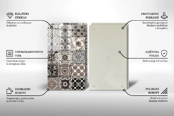 Tábua para cozinha Azulejos decorativos