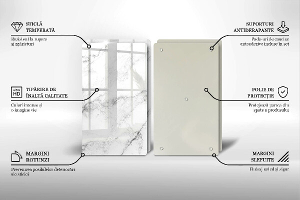 Tábua de cortar Textura de mármore elegante