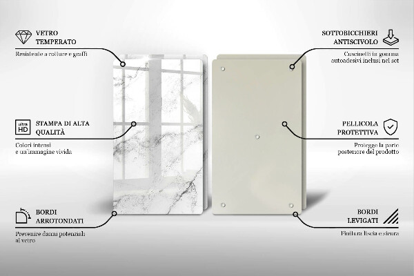 Tábua de cortar Textura de mármore elegante