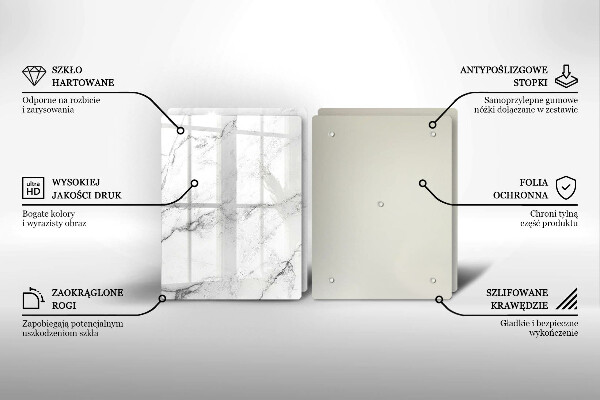 Tábua de cortar Textura de mármore elegante